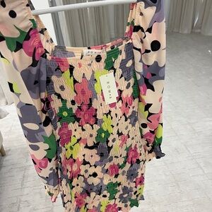 Floral Long Sleeve Dress